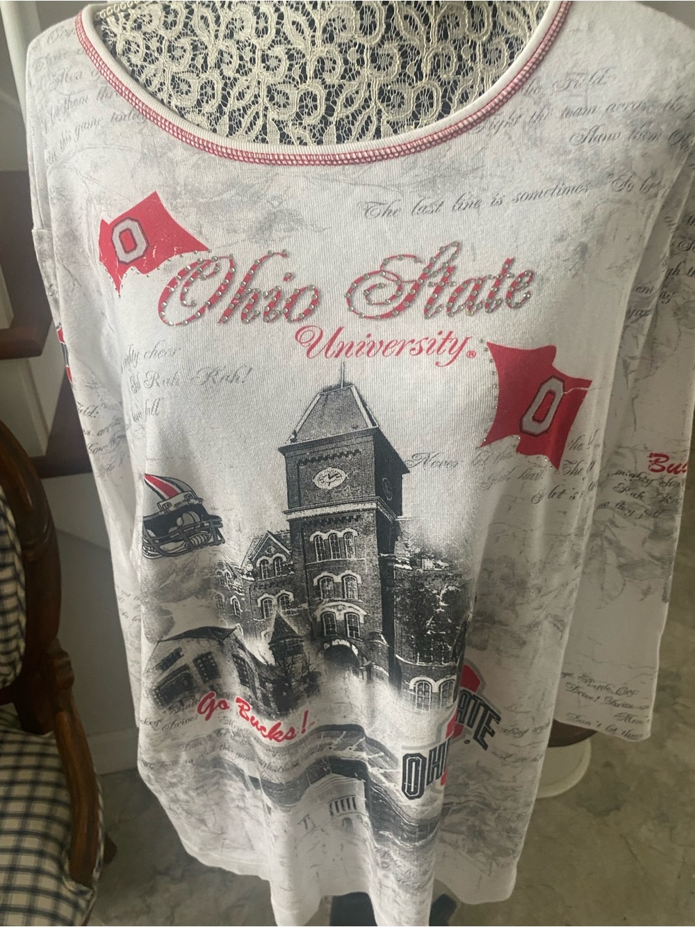 OSU ladies embellished t-shirt perfect condition size 2x